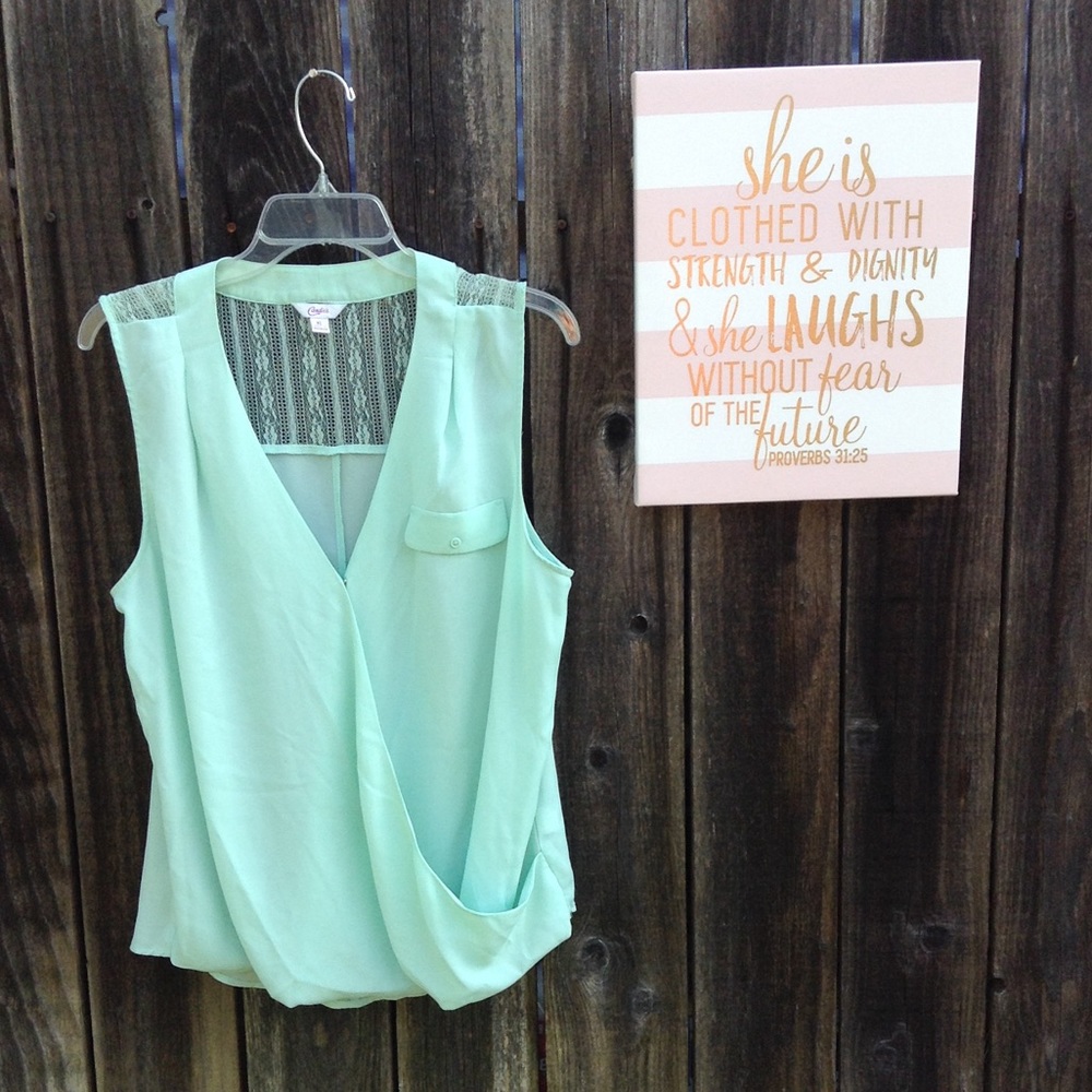 Candies Sea Green Blouse